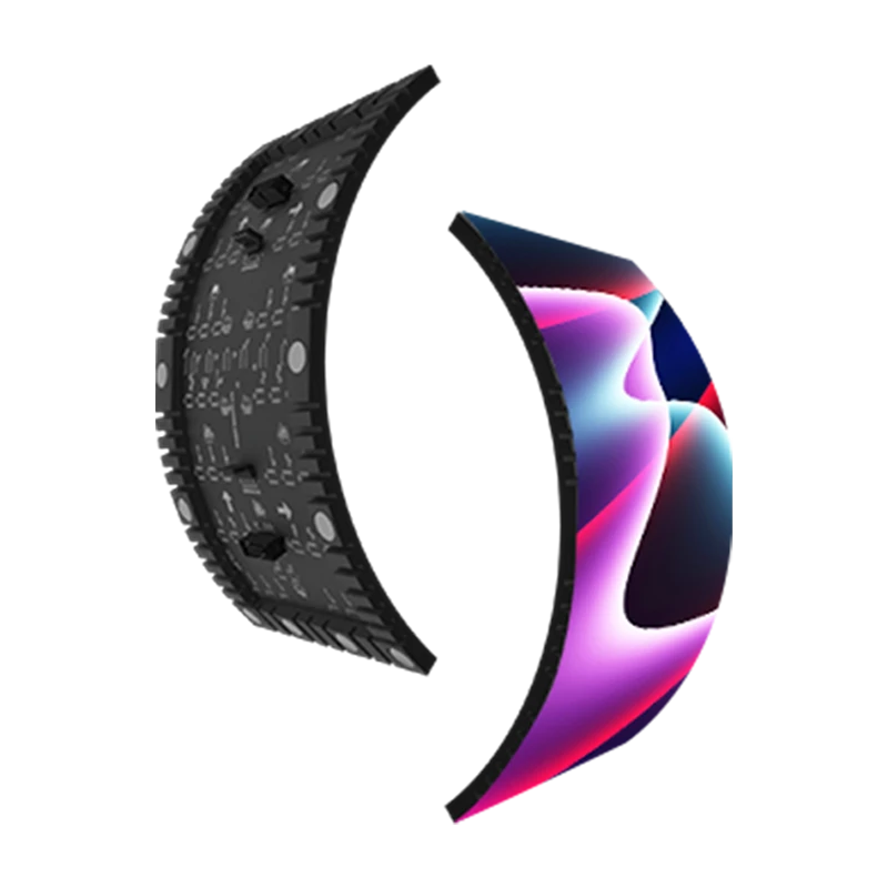 Layar LED Luar sané melengkung
